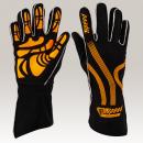 Kart Handschuhe Speed | ADELAIDE G-1 | schwarz/neonorange | Gr. 7